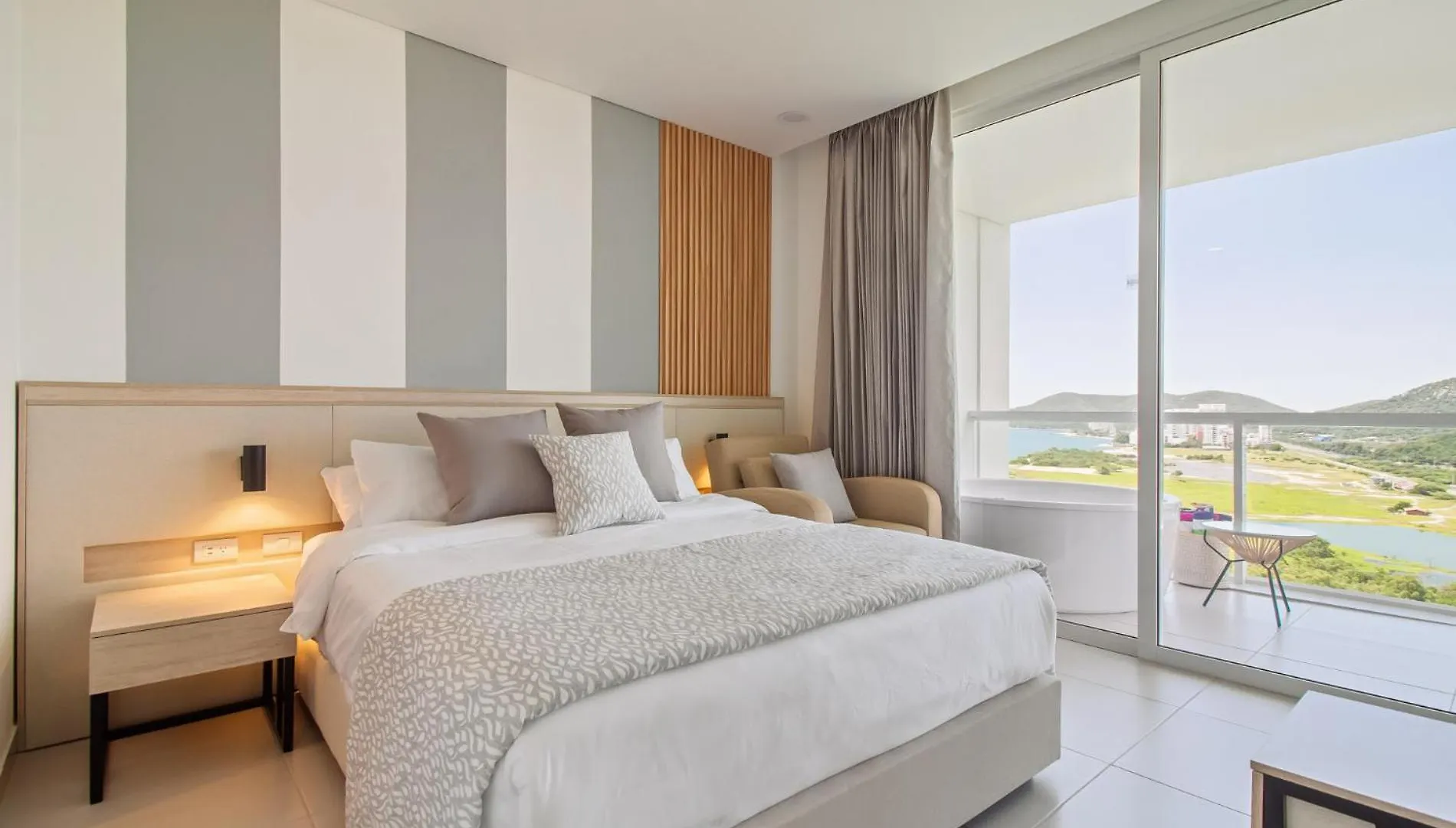Sierra & Sea Suite - Penthouse Familiar Con Jacuzzi - Edificio Porto Horizonte Santa Marta